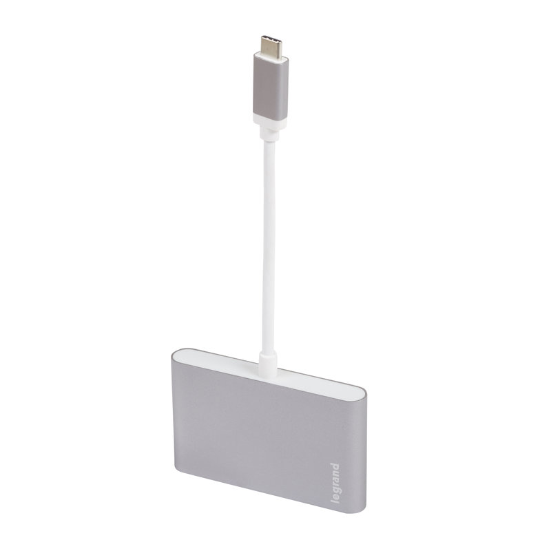 Legrand 050694 - Hub 3 ports USB Type-A + 1 port USB Type-C