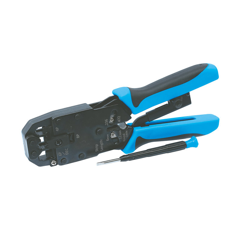 Legrand 051709 - Pince à sertir pour fiches RJ45 2 points de sertissage en acier haute résistance