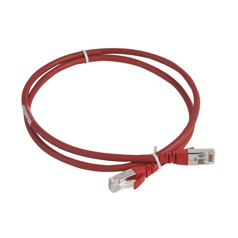 Legrand 051870 - Cordon de brassage RJ45 - LSOH- cat.6A - 100 ohms - S/FTP blindé- L. 1 m -rouge