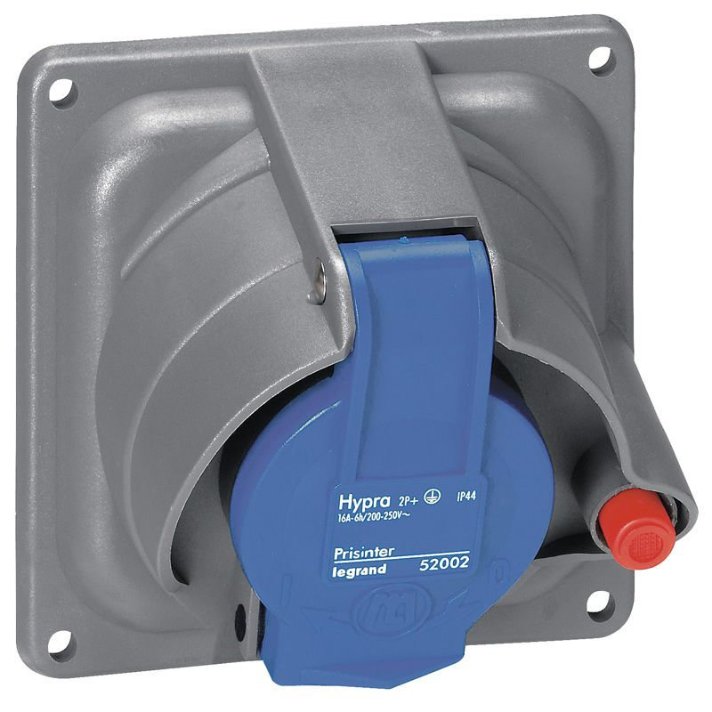 Legrand 052004 - Prisinter fixe Hypra IP44/55 16A - 200V~ à 250V~ - 3P+N+T - plastique