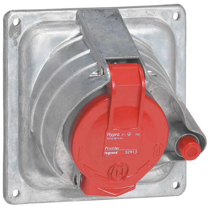 Legrand 052914 - Prisinter fixe Hypra IP44/55 32A - 380V~ à 415V~ - 3P+N+T - métal