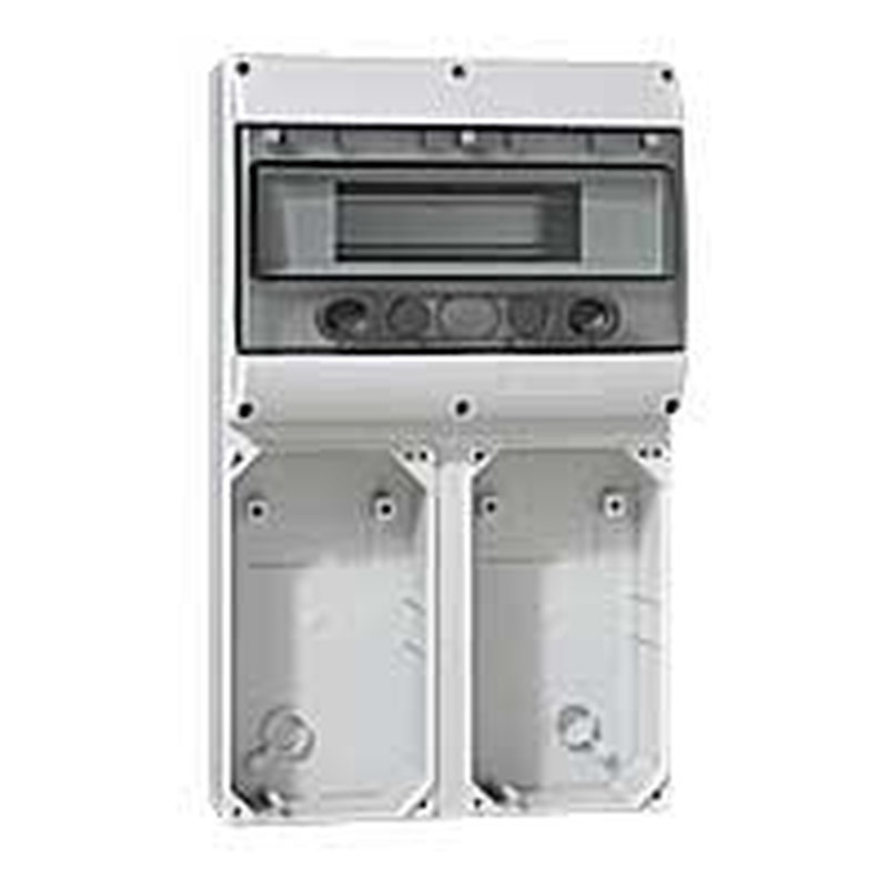 Legrand 057705 - Embase P17 - recevant plastron 220x125 - rail 12 modules - 4 socles 16A