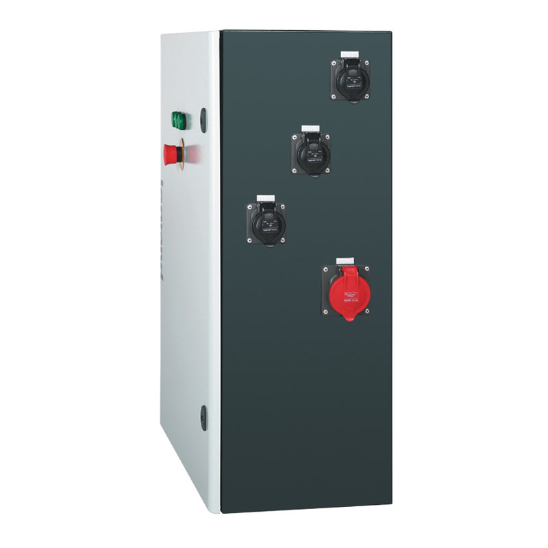 Legrand 058964 - Coffret de chantier P17 -IP44 -IK09 -63A -400V~ - 6 prises NFC + 3 prises 3P+N+T