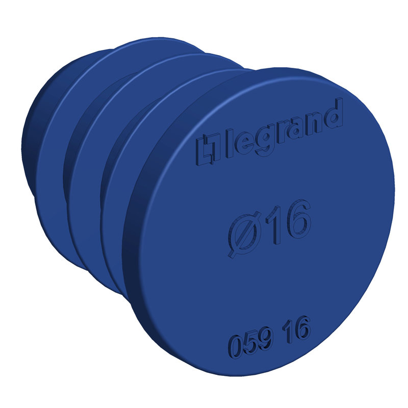 Legrand 05916 - Lot de 100 bouchons RE - Ø16mm - IP40 - en plastique