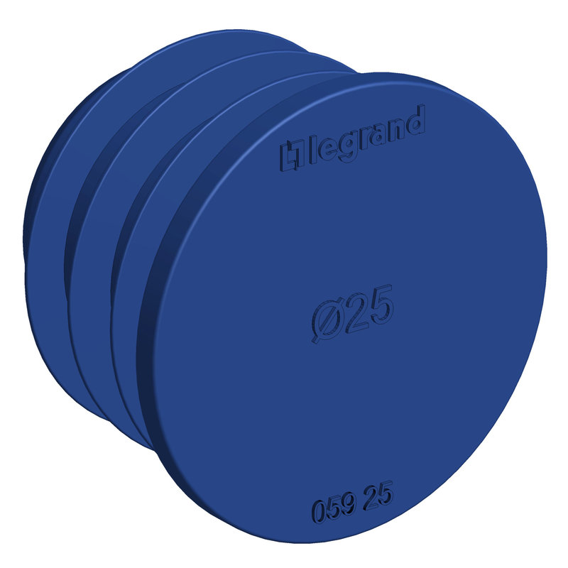 Legrand 05925 - Lot de 60 bouchons RE - Ø25mm - IP40 - en plastique