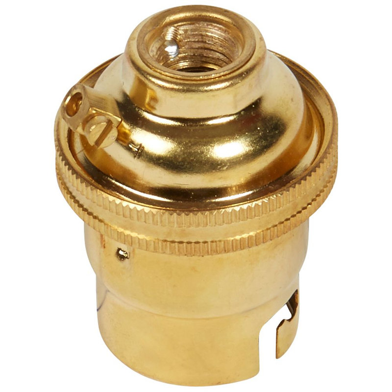 Legrand 060006 - Douille culot B22 à raccord fileté et simple bague matière métallique 4A 150W