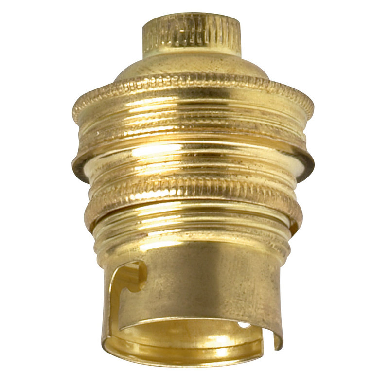 Legrand 060008 - Douille culot B22 à raccord fileté et double bague matière métallique 4A 150W