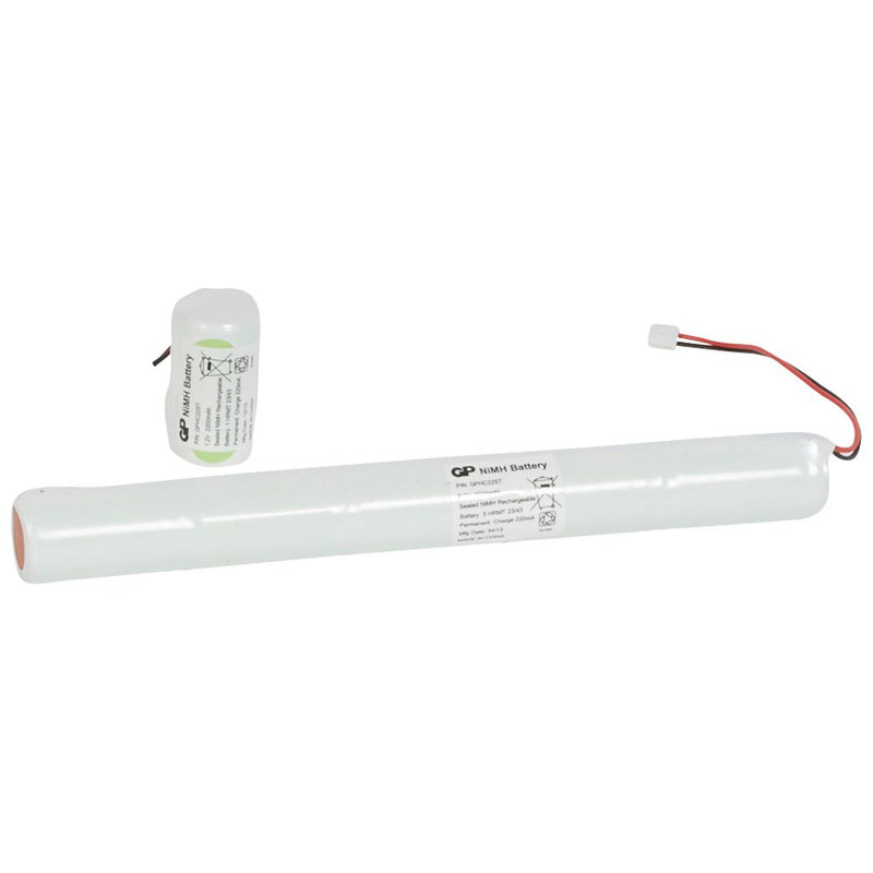 Legrand 061098 - Batterie Ni-Mh - 7,2V 2,2Ah pour BAES d'ambiance à LEDs IP66 ECO2