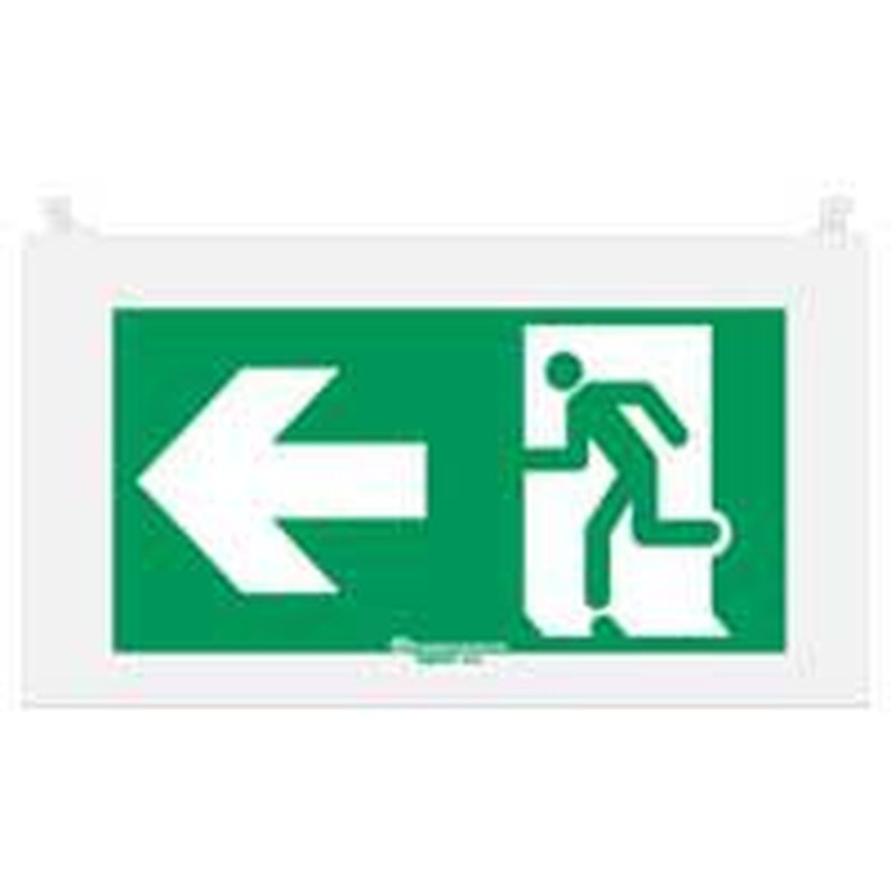Legrand 062582 - Plaque signalisation réglementaire Arcor- picto sortie gauche ou droite
