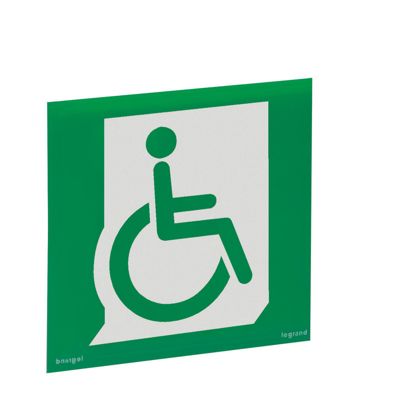 Legrand 062688 - Etiquette de signalisation amovible et recyclable pour mobilité réduite