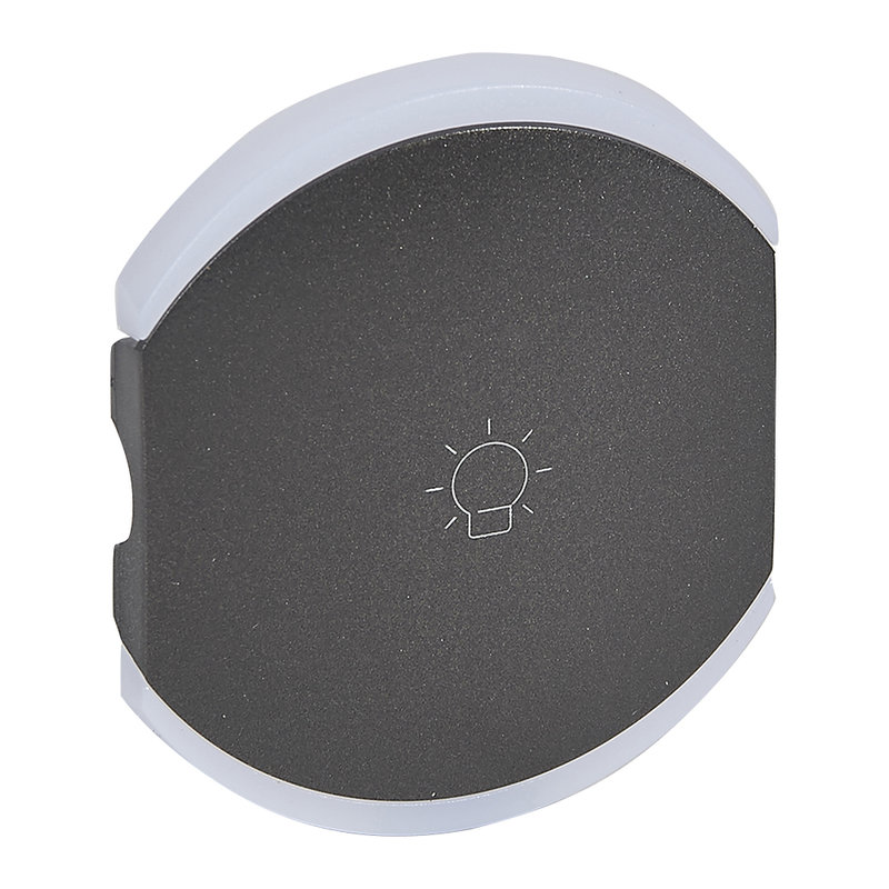 Legrand 064842 - Enjoliveur double Céliane éclairage 1 pictogramme - graphite