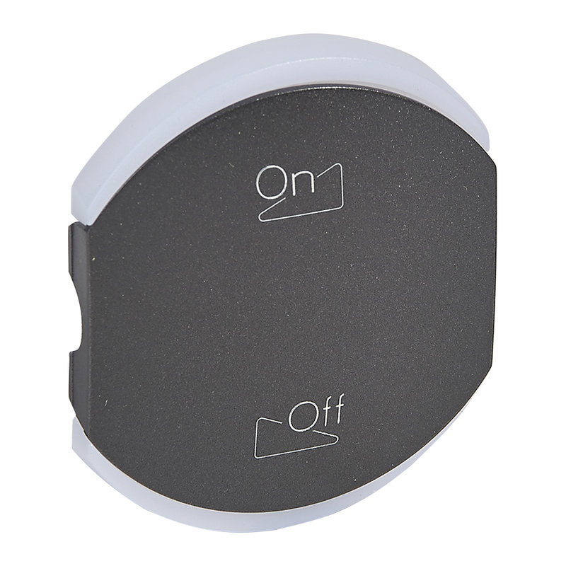 Legrand 064844 - Enjoliveur double Céliane 2 pictogrammes - graphite