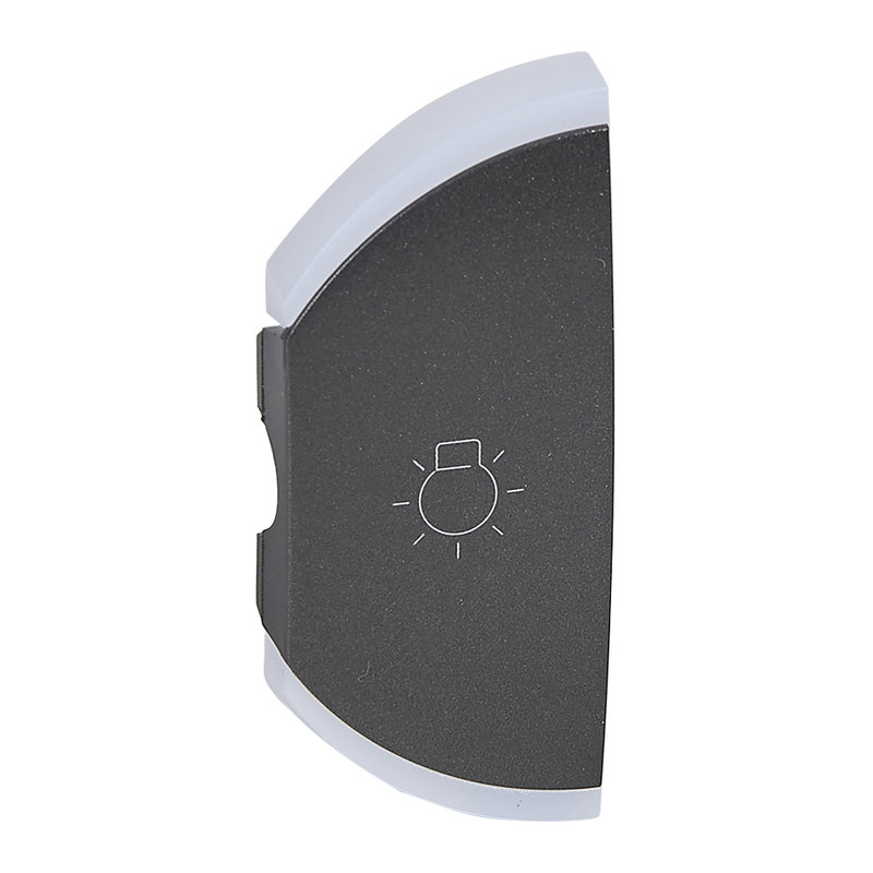 Legrand 064848 - Enjoliveur simple Céliane éclairage montage gauche - graphite