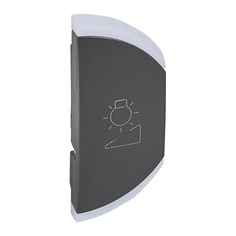 Legrand 064878 - Enjoliveur simple Céliane variation montage droite - graphite