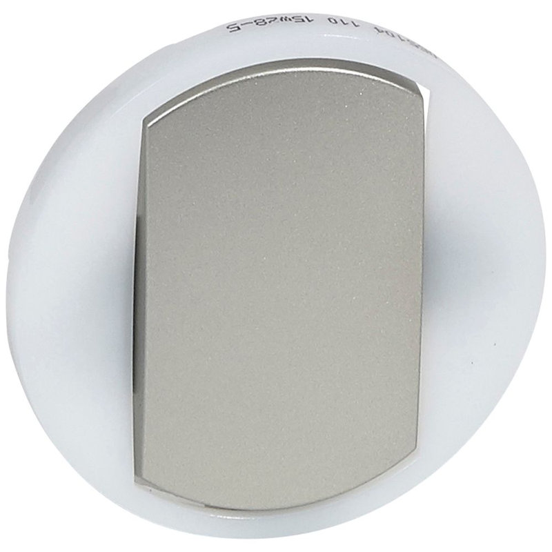 Legrand 065104 - Enjoliveur large Céliane pour interrupteur/va-et-vient/poussoir lumineux -titane