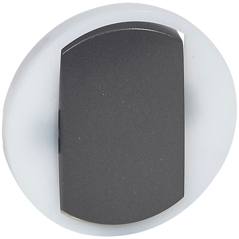 Legrand 065204 - Enjoliveur large Céliane pour interrupteur/va-et-vient/poussoir lum - graphite