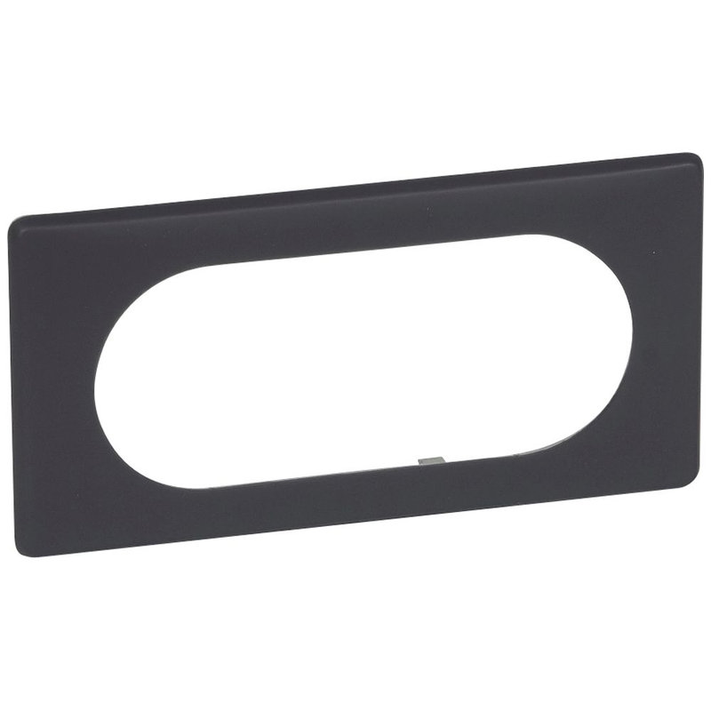 Legrand 066745 - Plaque Céliane Poudré 4 à 5 modules - finition Basalte