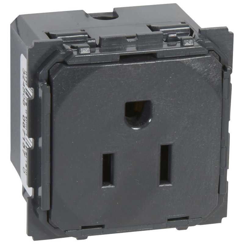 Legrand 067157 - Prise de courant standard américain Céliane 15A 2P+T