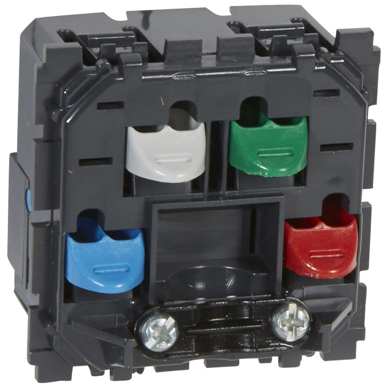 Legrand 067183 - Sortie de cable Céliane bornes automatiques face avant livrées avec serre-câbles