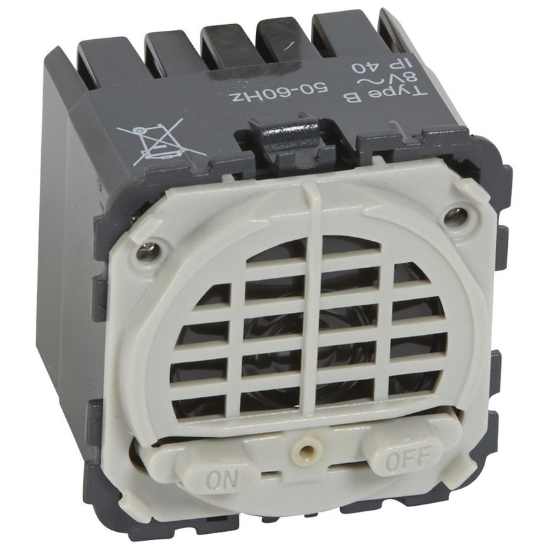Legrand 067542 - Carillon d'ambiance lumineuse Céliane 13 mélodies alimentation 8V~ à 12V~