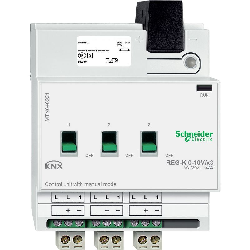 KNX - actionneur pour interfaces 1-10 V - 3 sortie MTN646991
