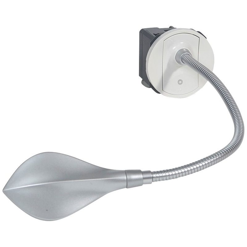 Legrand 067657 - Liseuse Céliane livrée avec enjoliveur titane