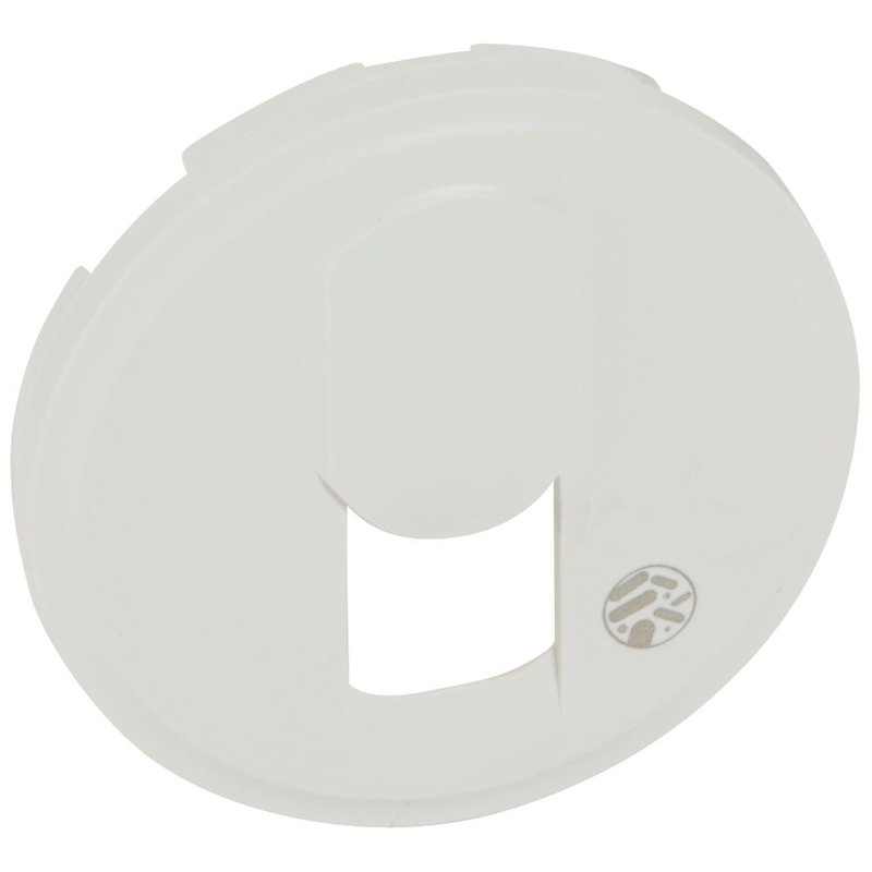 Legrand 067746 - Enjoliveur antimicrobien Céliane prise téléphone réseau mixte/basique - Blanc