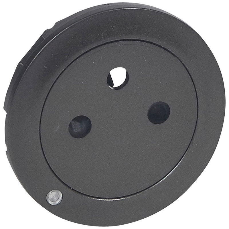 Legrand 067915 - Enjoliveur Céliane pour prise 2P+T Surface à voyant - finition graphite