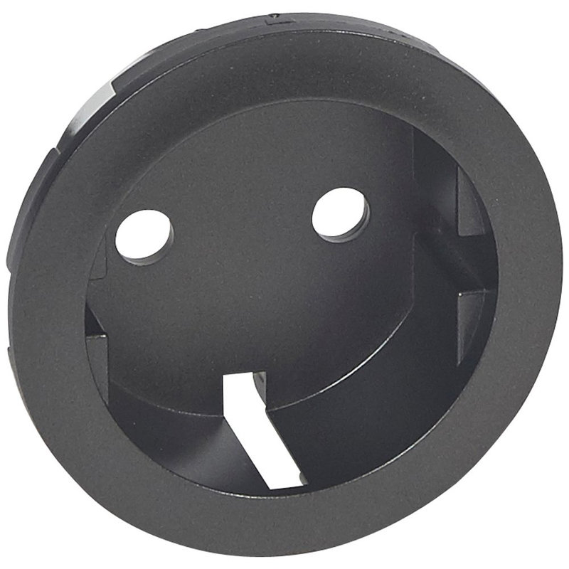 Legrand 067931 - Enjoliveur Céliane pour prise 2P+T standard germanique - finition graphite
