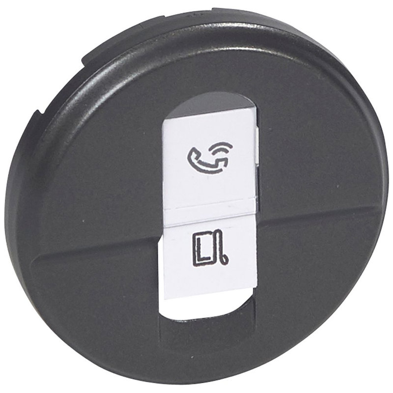 Legrand 067951 - Enjoliveur Céliane pour prise RJ45 - finition graphite