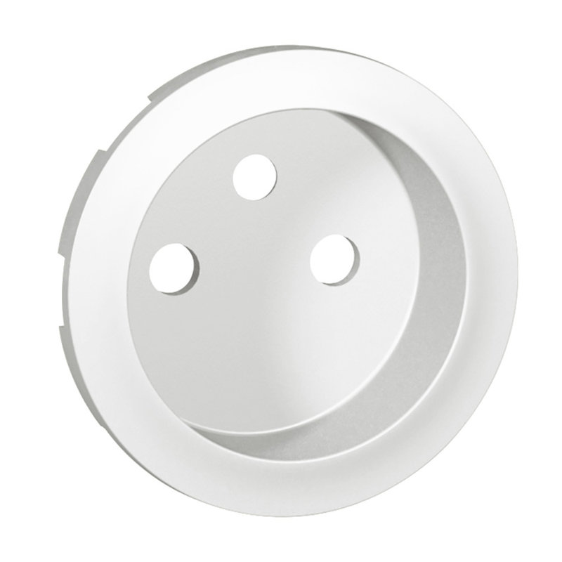 Legrand 068112 - Enjoliveur Céliane pour prise de courant 2P+T à puits - Blanc