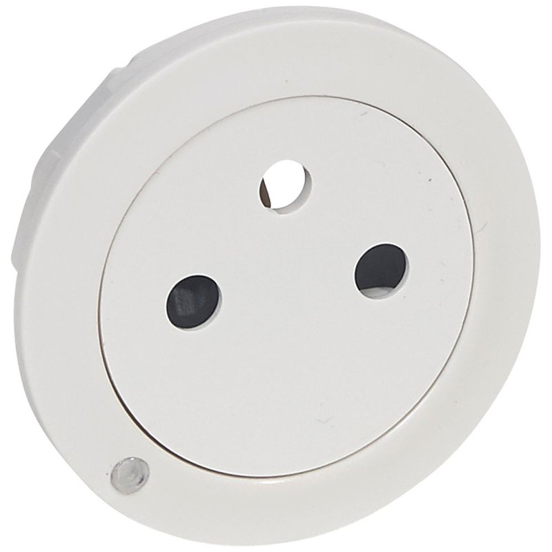 Legrand 068115 - Enjoliveur Céliane pour prise de courant 2P+T Surface à voyant - Blanc