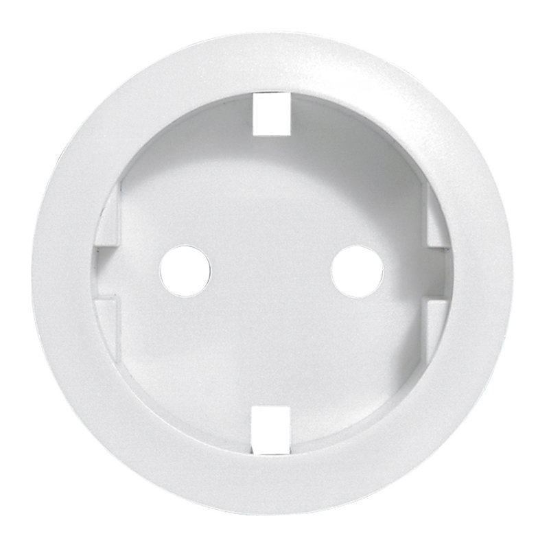 Legrand 068131 - Enjoliveur Céliane pour prise de courant 2P+T à puits germanique - Blanc