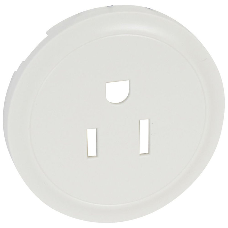 Legrand 068137 - Enjoliveur Céliane pour prise de courant 2P+T standard US - Blanc