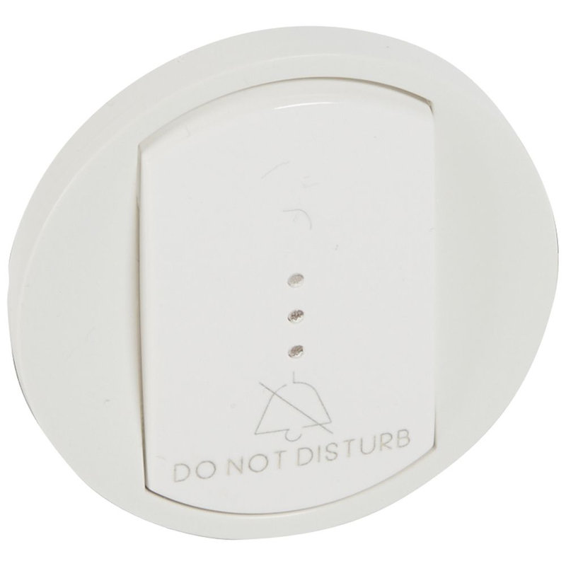 Legrand 068160 - Enjoliveur Céliane interrupteur/va-et-vient + symbole Ne pas déranger - Blanc