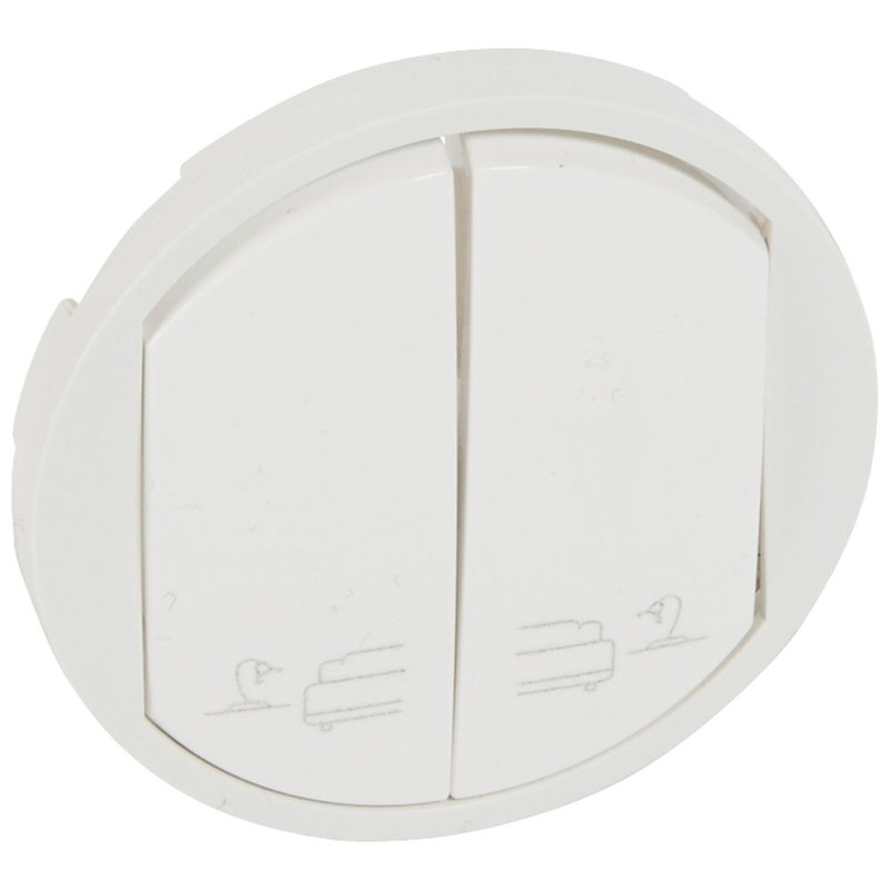 Legrand 068191 - Enjoliveur Céliane pour commande de lampes de chevets pour hôtel - Blanc
