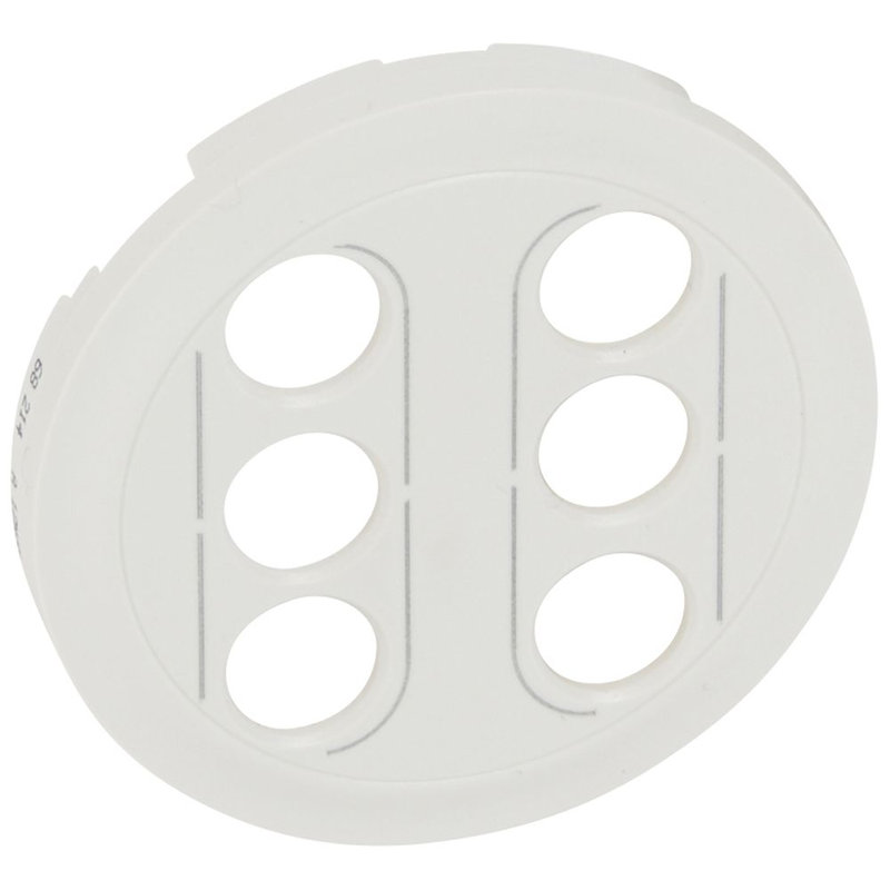 Legrand 068214 - Enjoliveur Céliane pour double prises RCA - Blanc