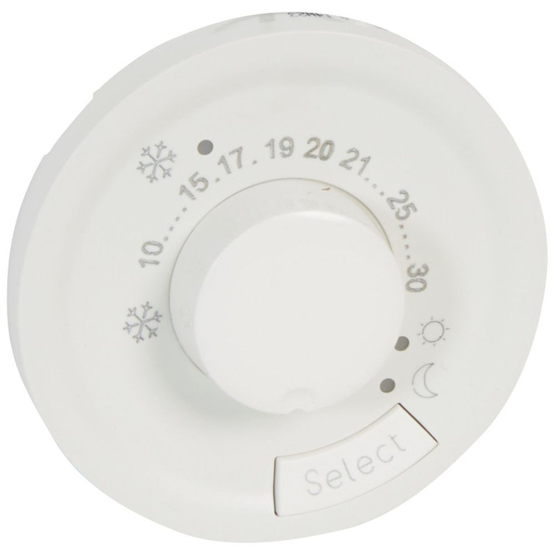 Legrand 068245 - Enjoliveur Céliane pour thermostat fil pilote - Blanc