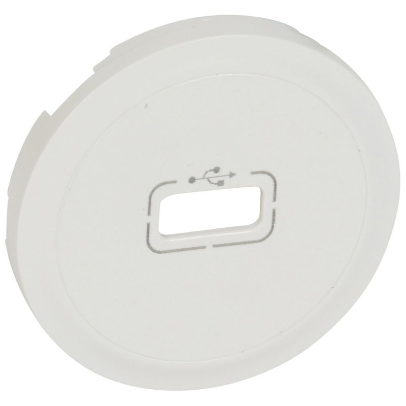 Legrand 068253 - Enjoliveur Céliane pour prise USB - Blanc