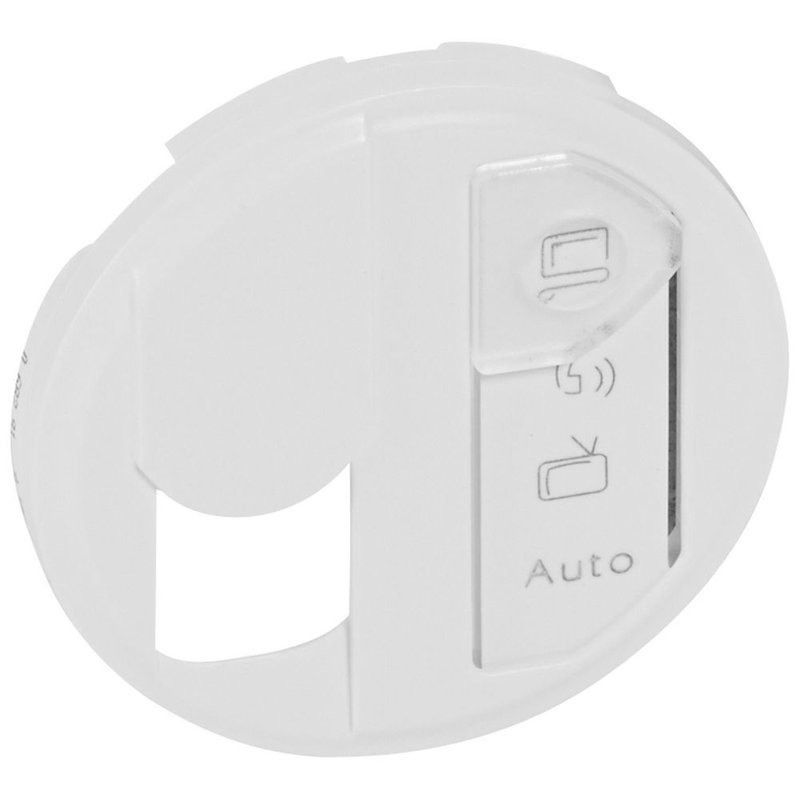 Legrand 068291 - Enjoliveur Céliane pour prise simple pour réseau Optimum - Blanc