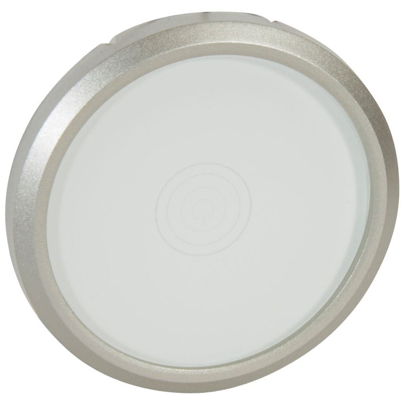 Legrand 068341 - Enjoliveur Céliane pour commande tactile verre Kaolin - finition titane
