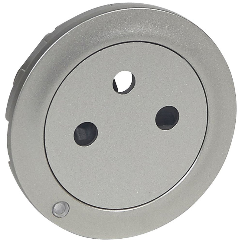 Legrand 068415 - Enjoliveur Céliane pour prise de courant 2P+T Surface à voyant - finition titane