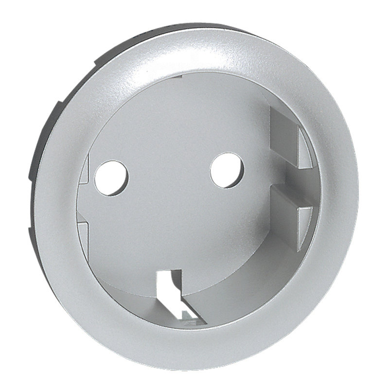 Legrand 068431 - Enjoliveur Céliane pour prise de courant 2P+T à puits germanique - titane