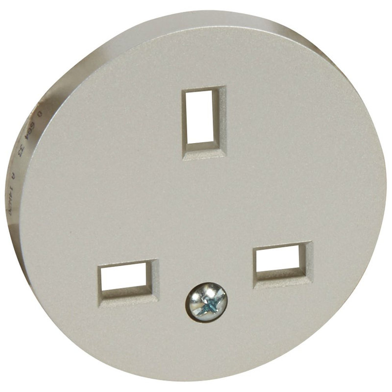Legrand 068433 - Enjoliveur Céliane pour prise 2P+T standard BS - finition titane