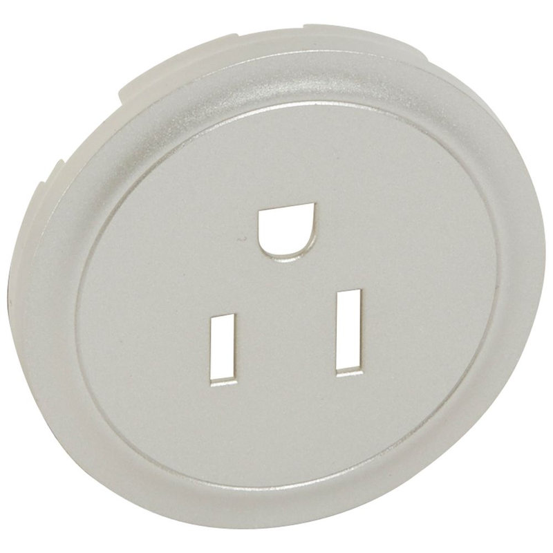 Legrand 068437 - Enjoliveur Céliane pour prise de courant 2P+T standard US - titane
