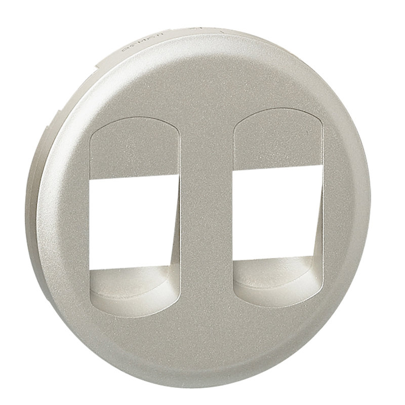 Legrand 068512 - Enjoliveur Céliane pour prise haut parleur double - finition titane