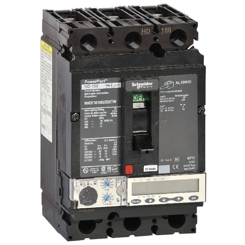 PowerPact H - disjoncteur 150A - sans bornes - 18k NHDF36060U53XTW