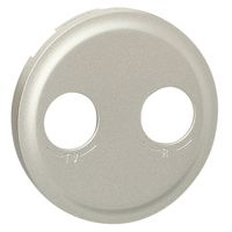 Legrand 068597 - Enjoliveur Céliane pour prise TV-SAT - finition titane