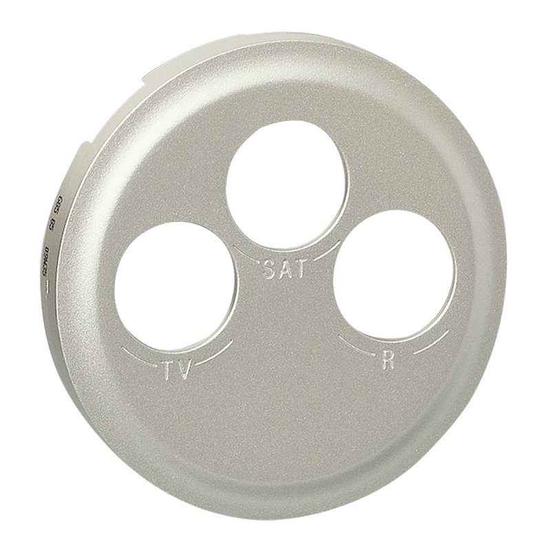 Legrand 068585 - Enjoliveur Céliane pour prise TV-R-SAT - finition titane