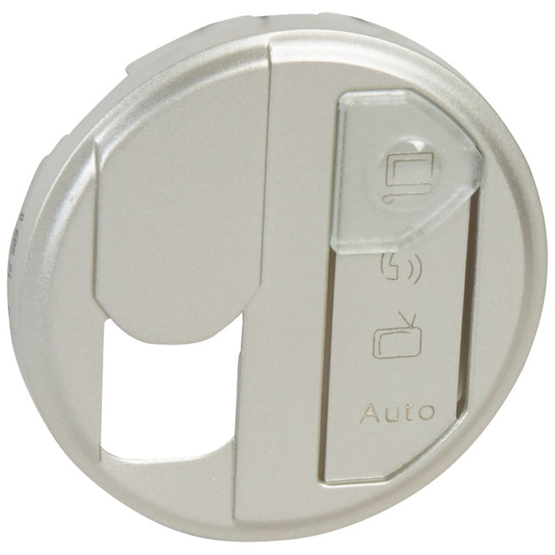 Legrand 068591 - Enjoliveur Céliane pour prise simple pour réseau Optimum - finition titane